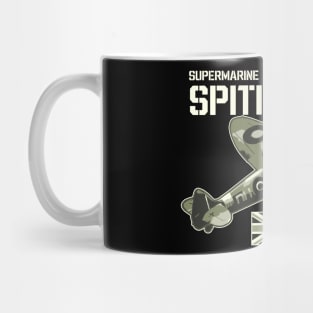 Spitfire Fighter Aircraft Airplane Aeroplane RAF Retro Plane UK British Legend Mug